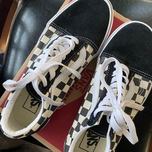 Vans black/white checkered